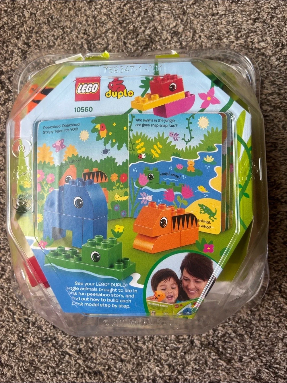 LEGO DUPLO Read & Build Peekaboo Jungle set (10560).